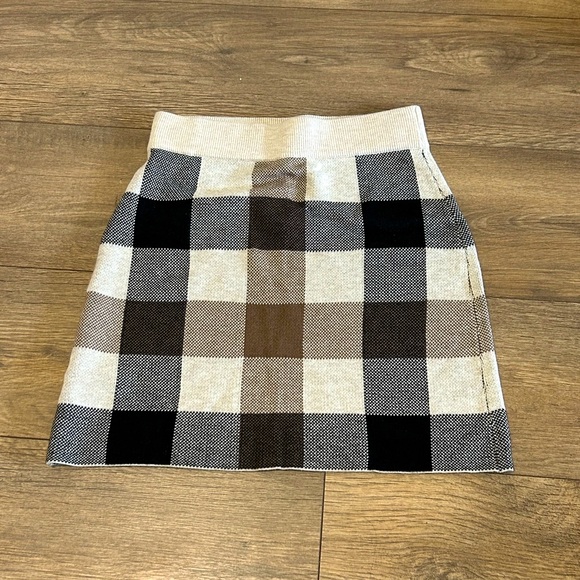 Loft Plaid Mini Skirt Size XS Petite - Picture 1 of 4
